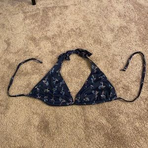 New! Flamingo navy bikini top women’s L